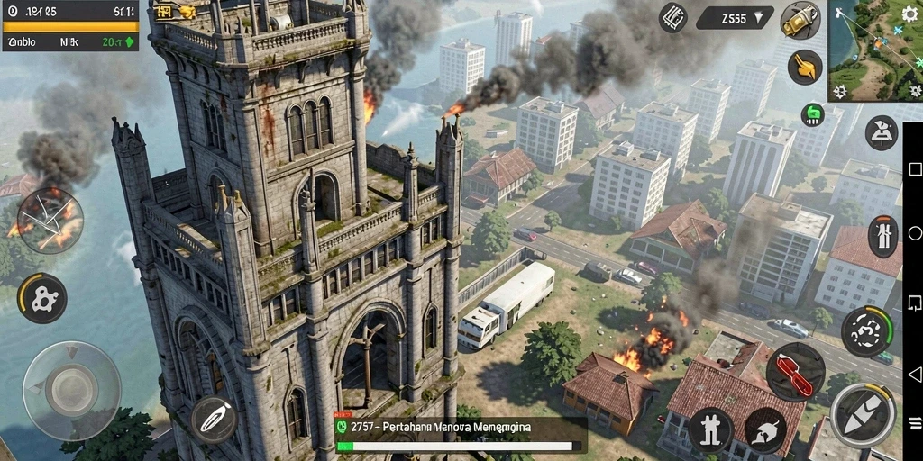 Tampilan gameplay seru dalam Tower Defense yang menegangkan.