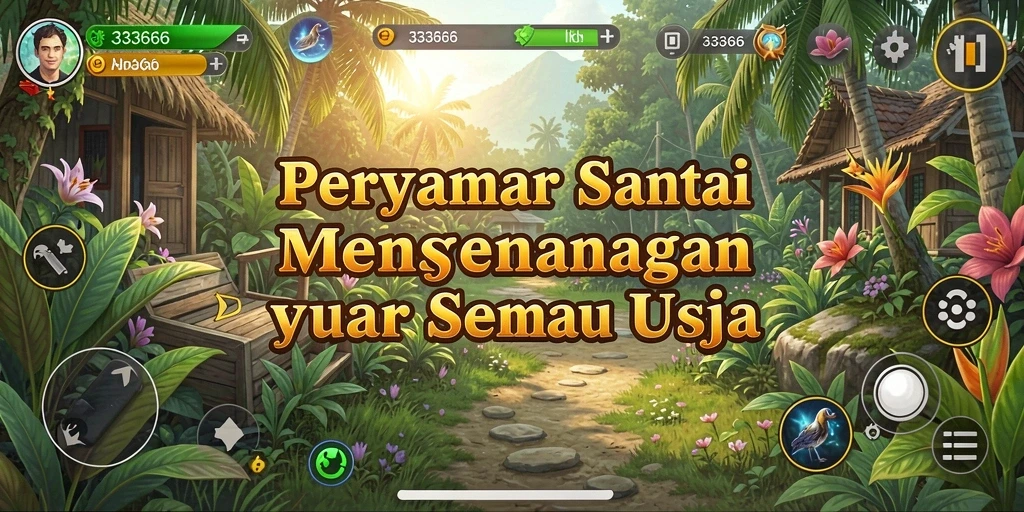 Tampilan gameplay santai dan seru dari 333666