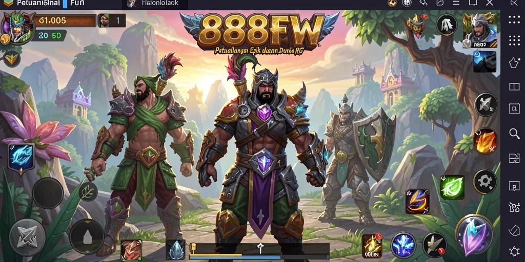 Gameplay RPG epik dengan grafis menakjubkan di 888FW.
