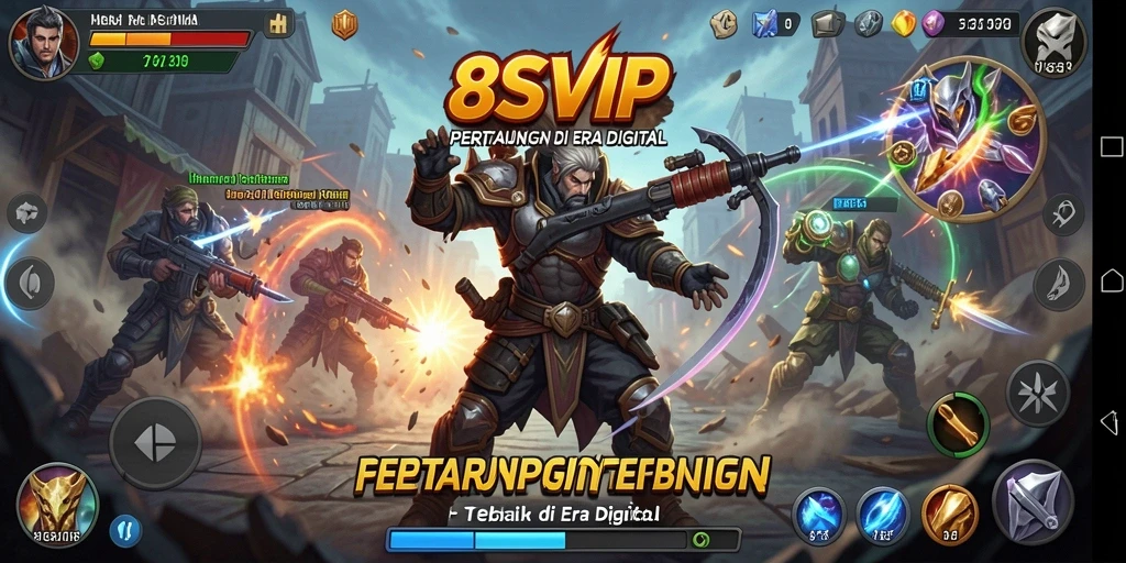 Gameplay 8SVIP yang mendebarkan dengan pertarungan karakter yang dinamis.