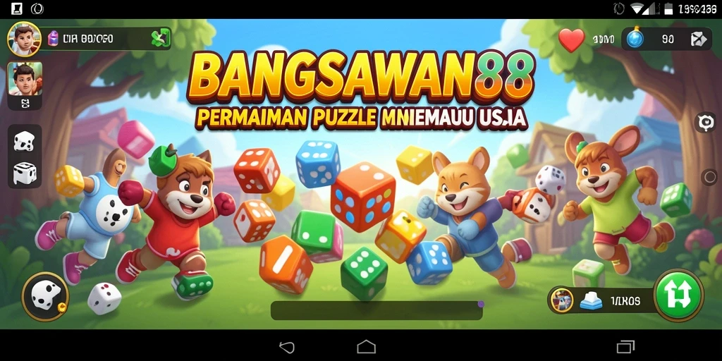 Screenshot gameplay BANGSAWAN88 menampilkan tantangan Puzzle yang menarik.
