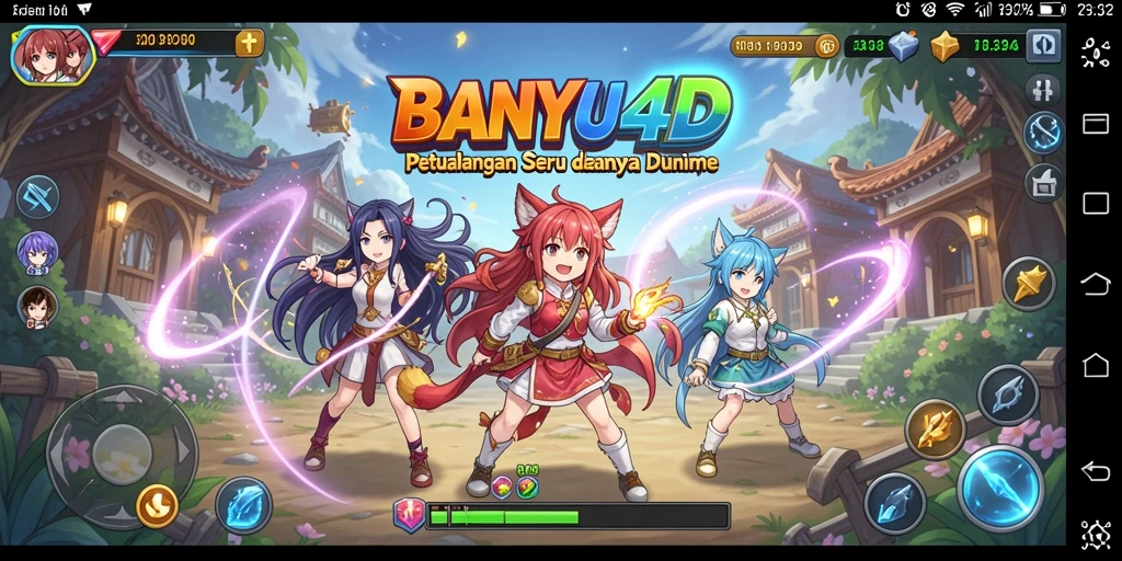Tangkapan layar BANYU4D menampilkan aksi seru dalam dunia Anime.