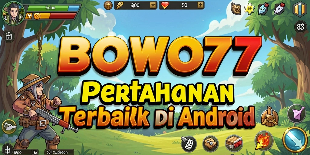 Gameplay seru di BOWO77 dengan pertahanan menara yang strategis.