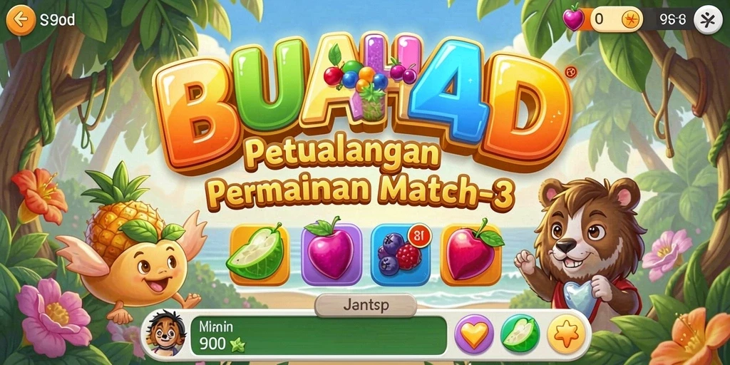 Tampilan menarik dari gameplay BUAH4D yang penuh warna.