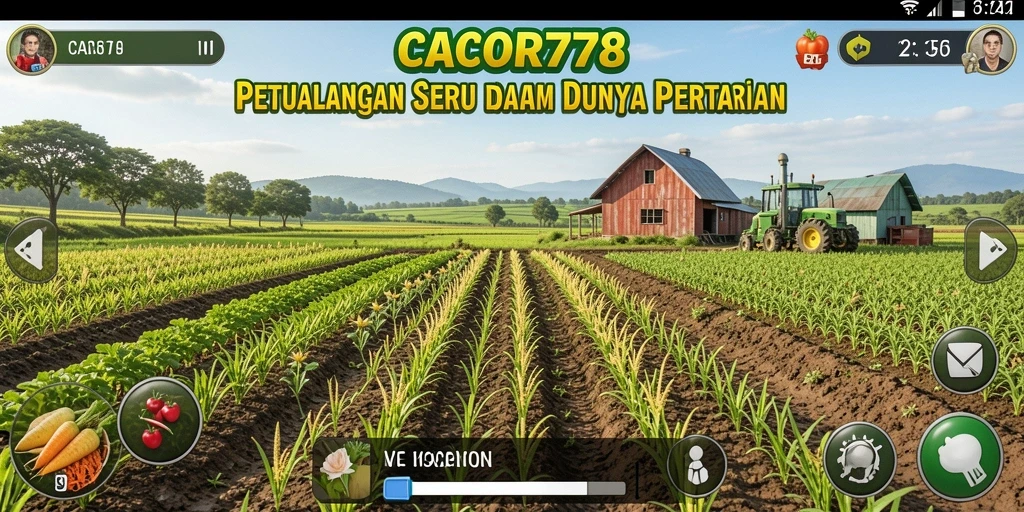 Gameplay <strong>CACOR78</strong> yang seru dan penuh warna dalam dunia pertanian.