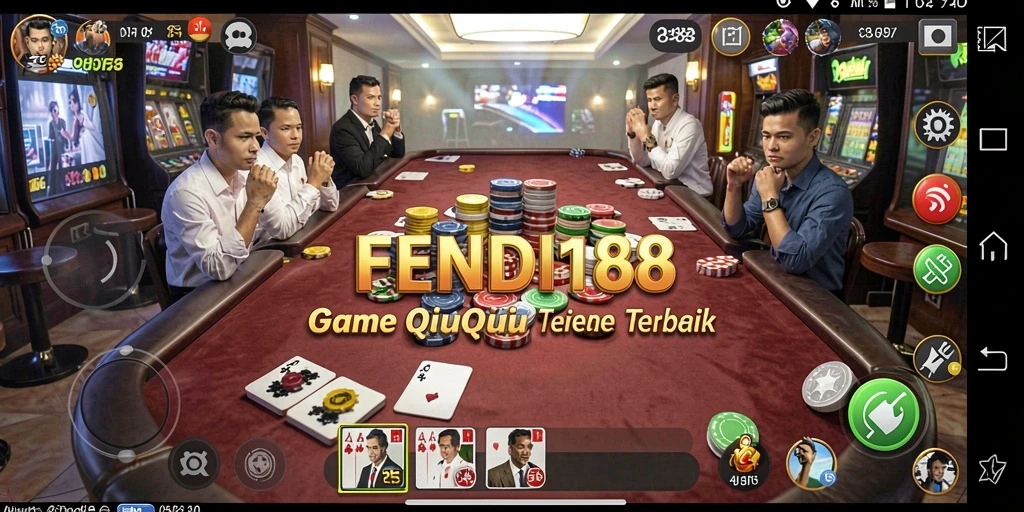 Tampilan gameplay QiuQiu yang mendebarkan di FENDI188.