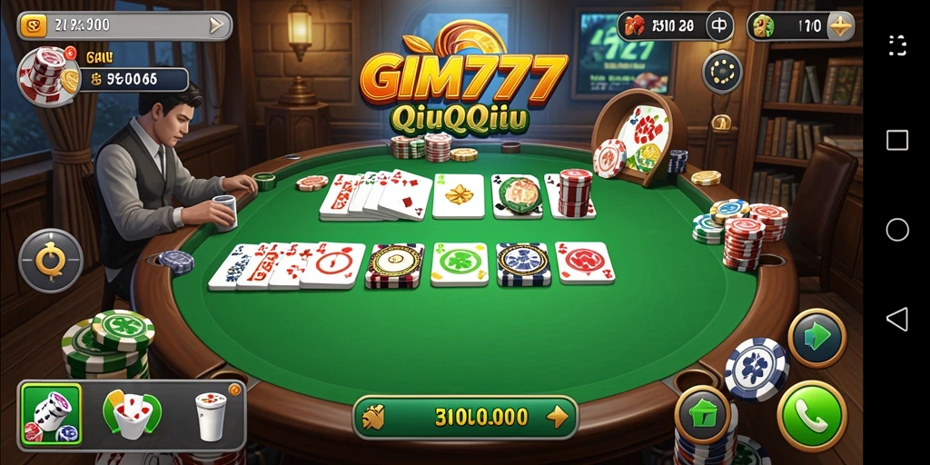 Tampilan gameplay QiuQiu yang menarik di GIM777.