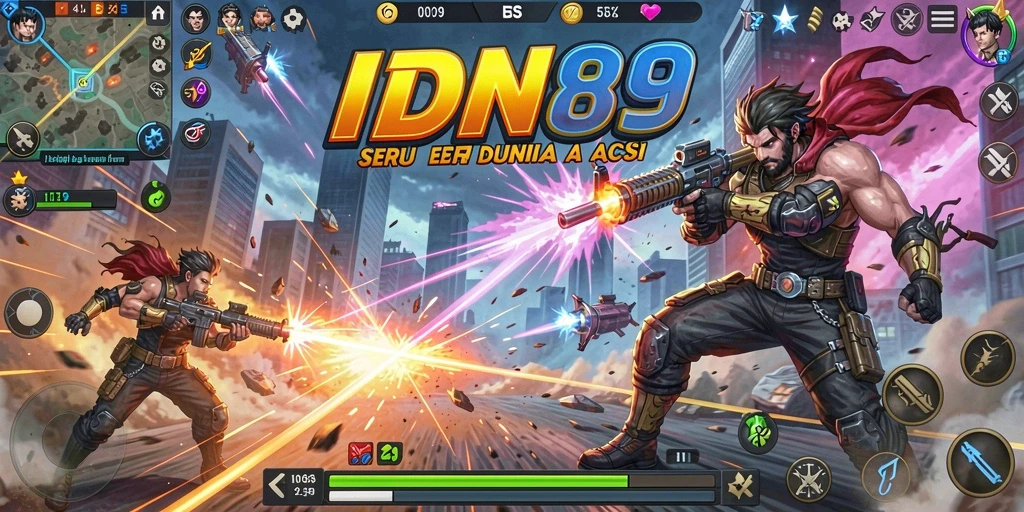Tampilan gameplay IDN89 yang penuh aksi dan strategi.