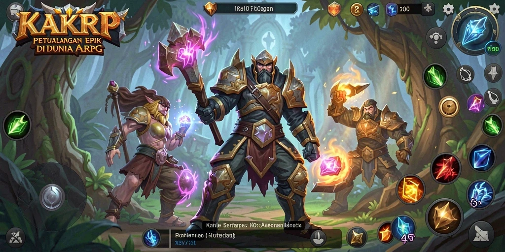 Tampilan gameplay ARPG KAKRP yang menarik dan penuh aksi.