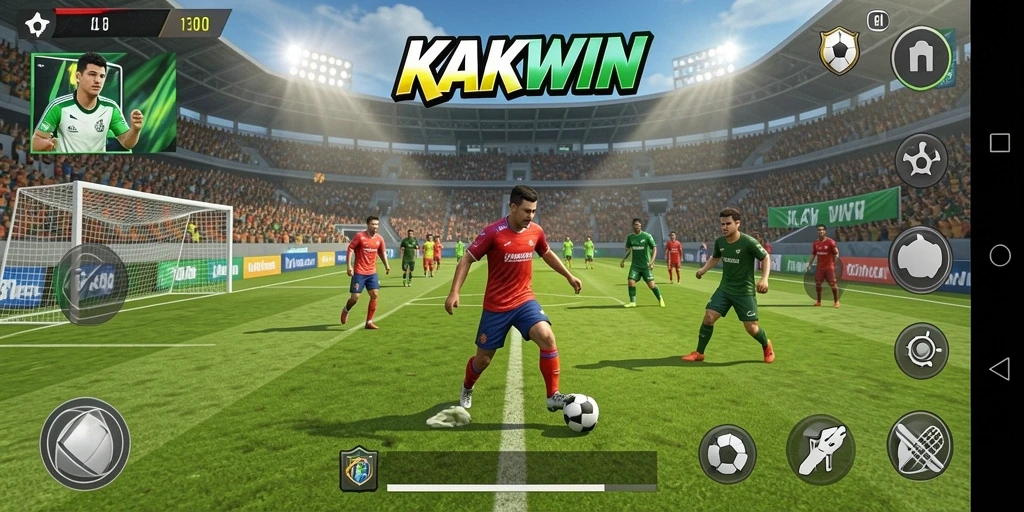 Tampilan gameplay KAKWIN yang menegangkan saat pertandingan.