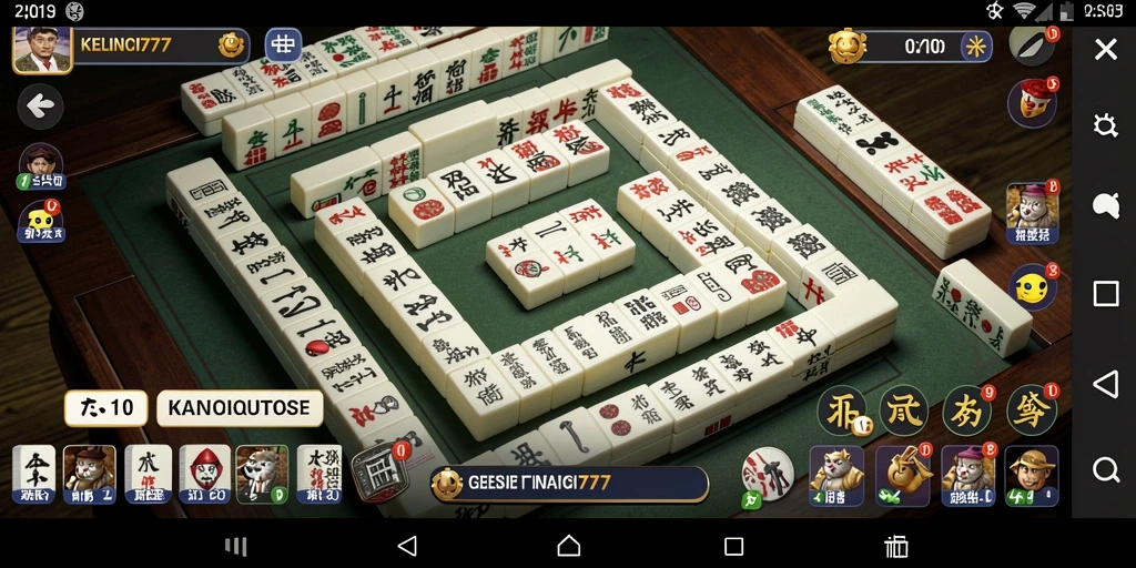 Tangkapan layar KELINCI777 menampilkan permainan Mahjong yang mendebarkan.