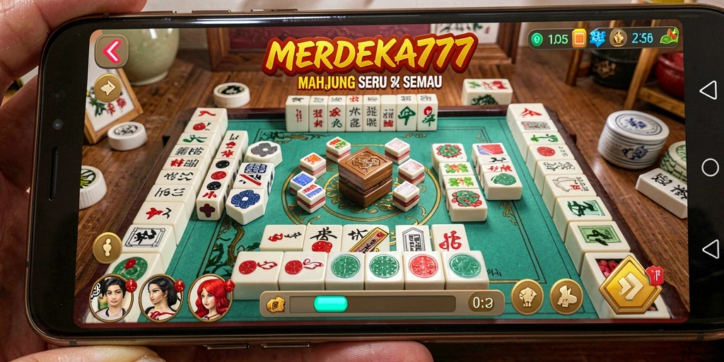Gameplay menarik dari MERDEKA777 dalam permainan Mahjong.