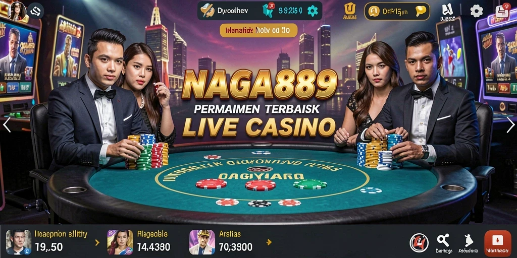 Screenshot gameplay NAGA889 yang penuh aksi dalam Live Casino.