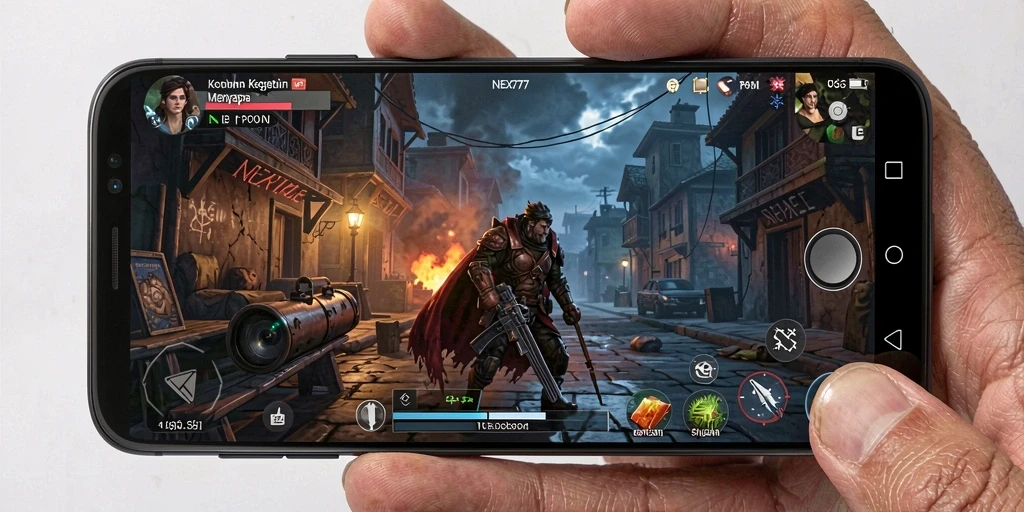 Screenshot gameplay NEX777 dengan atmosfer Horror yang mencekam.