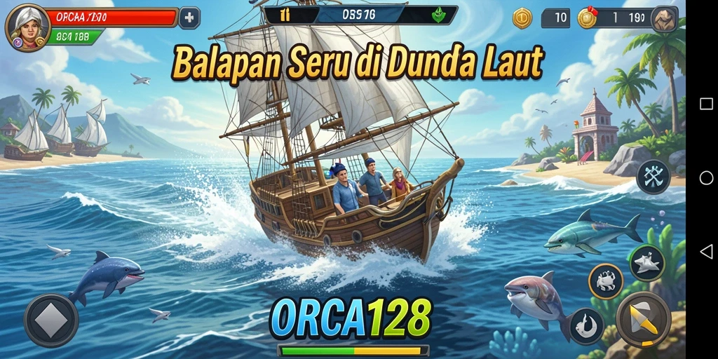 Gameplay balapan seru dan grafis menawan di ORCA128.