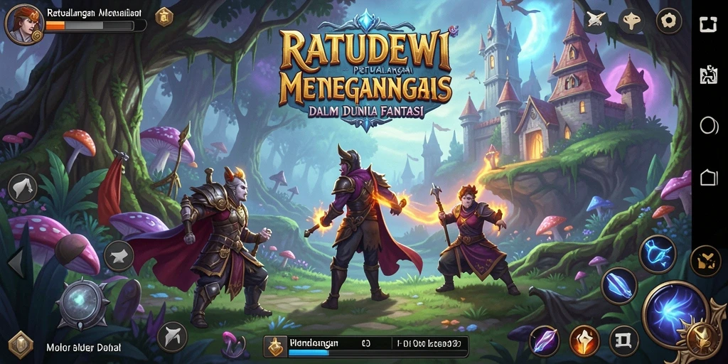 Tangkapan layar gameplay menampilkan keindahan dunia petualangan RATUDEWI.