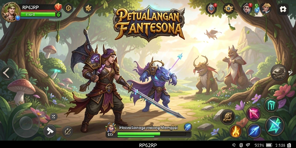 Gameplay RP62RP dengan pertarungan epik yang menegangkan.