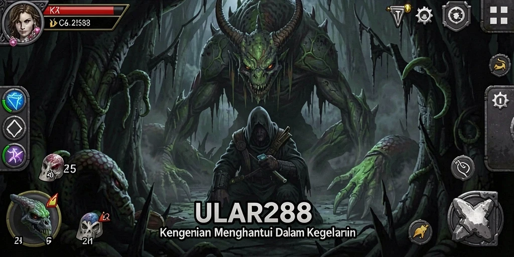 Gameplay menyeramkan dengan suasana gelap dan misterius.