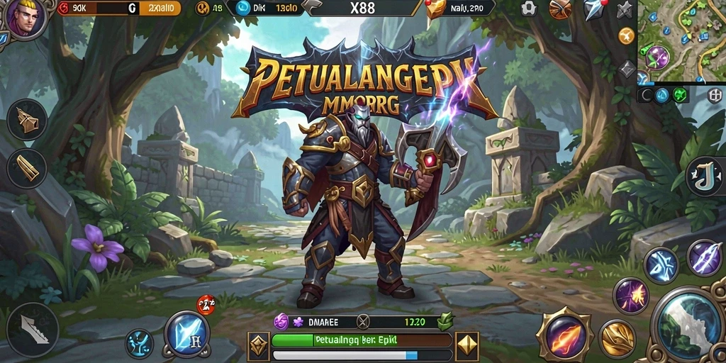Tangkapan layar dari aksi mendebarkan dalam X88 MMORPG.